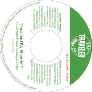 Traveler IPA Shandy March 2016