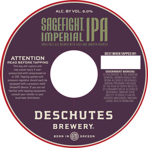 Deschutes Brewery Sagefight April 2016
