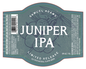 Samuel Adams Juniper IPA April 2016