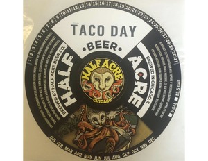 Half Acre Beer Co. Taco Day Keg Collar