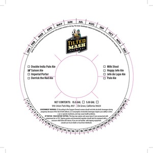 Tilted Mash Brewing Saison Ale March 2016