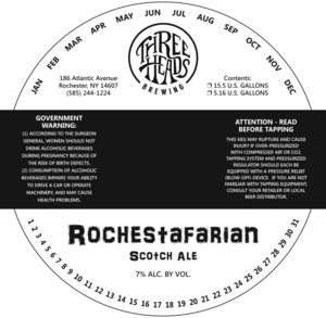 Rochestafarian Scotch Ale March 2016