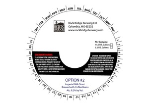 Rock Bridge Brewing Company Option #2 Imperial Milk Stout