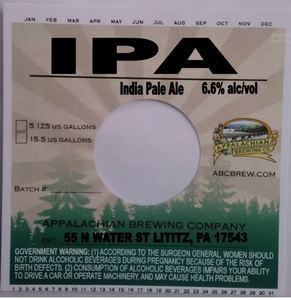 Appalachian Brewing Company IPA March 2016