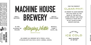 Machine House Brewery Stinging Nettle Ale March 2016