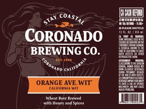 Coronado Brewing Company Orange Ave. Wit