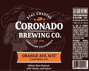 Coronado Brewing Company Orange Ave. Wit