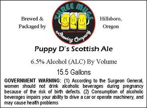 Three Mugs Brewing Puppy D's Scottish Ale