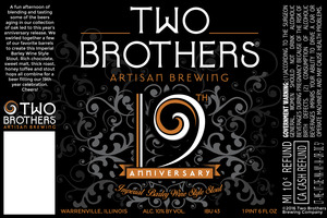 Two Brothers Artisan Brewing 19th Anniversary