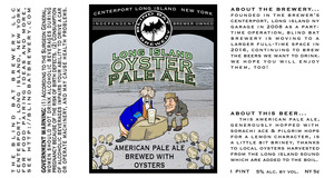 The Blind Bat Brewery LLC Long Island Oyster Pale Ale April 2016