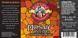 Highland Brewing Co. Mosaic March 2016