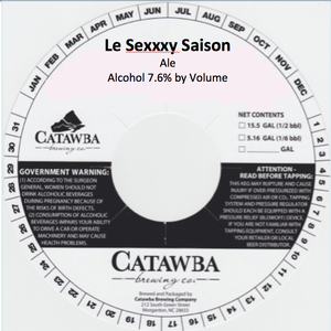 Catawba Brewing Co. Le Sexxxy Saison