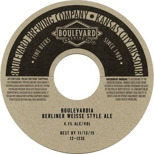 Boulevard Boulevardia Berliner Weisse