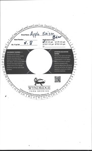 Apple Saison Beer March 2016