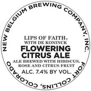 Lips Of Faith Flowering Citrus Ale April 2016
