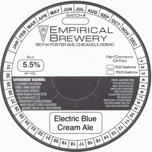 Electric Blue Cream Ale 
