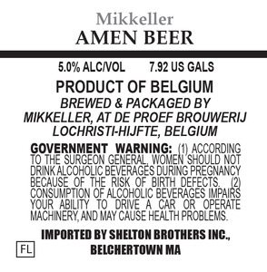 Mikkeller Amen Beer March 2016