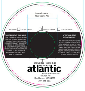 Groundskeeper Macfoochie Ale March 2016