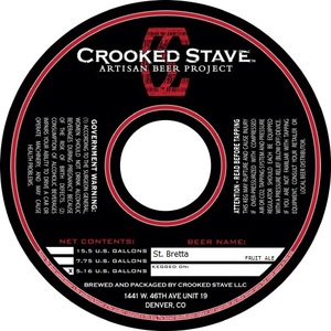 Crooked Stave Artisan Beer Project St. Bretta March 2016