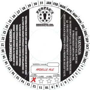 People's Brewing Company Ardelle