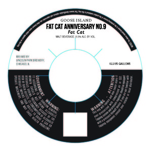 Lincoln Park Brewery, Inc. Fat Cat Anniversary No 9