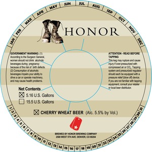 Honor Cherry Wheat Beer