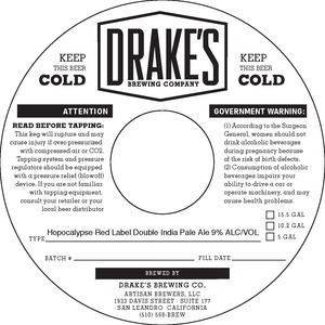 Drake's Hopocalypse Red Label March 2016