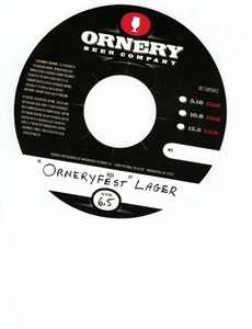 Orneryfest Lager 