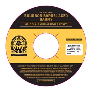 Ballast Point Bourbon Barrel Aged Barmy March 2016