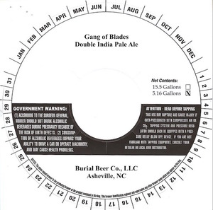 Burial Beer Co., LLC Gang Of Blades