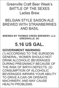 Thomas Creek Brewery Battle Of The Sexes Ladies