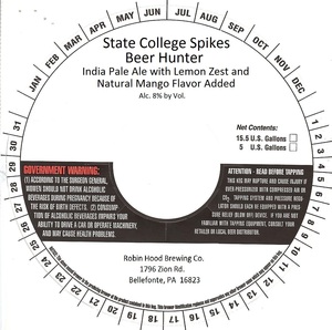 Robin Hood Brewing Co. State College Spikes Beer Hunter March 2016