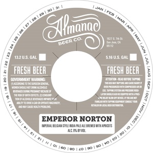 Almanac Beer Co. Emperor Norton