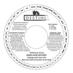 Destihl Wild Sour Series Here Gose Nothin'