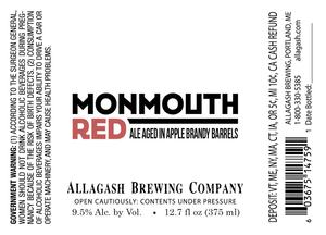 Allagash Brewing Company Monmouth Red