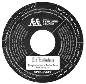 Widmer Brothers Brewing Company Bourbon Barrel Aged Old Embalmer April 2016
