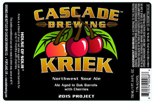Cascade Brewing Kriek April 2016