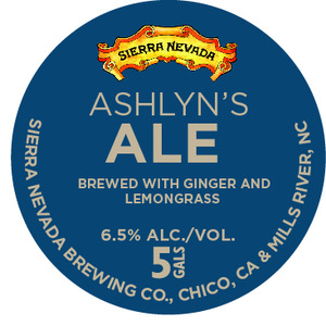 Sierra Nevada Ashlyn's Ale April 2016