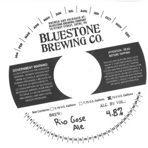 Rio Gose Ale April 2016