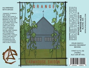 Grange Ale Brewed With Spices