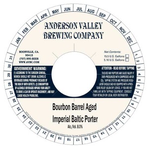 Anderson Valley Brewing Company Imperial Baltic Porter April 2016
