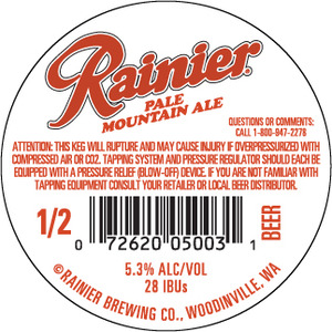 Rainer Brewing Company Pale Mountain Ale April 2016
