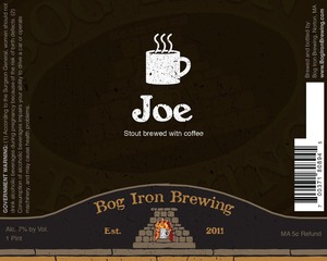 Bog Iron Brewing Joe April 2016