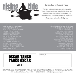 Rising Tide Brewing Company Oscar Tango Tango Oscar
