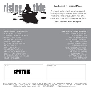 Rising Tide Brewing Company Sputnik