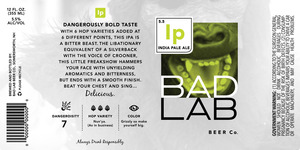 Bad Lab Beer Co. India Pale Ale April 2016