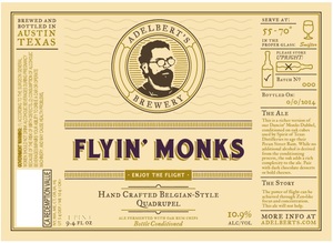 Adelbert's Brewery Flyin' Monks April 2016