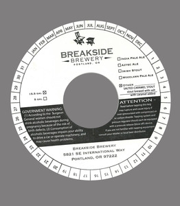 Breakside Brewery Salted Caramel Stout April 2016