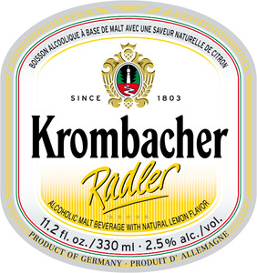 Krombacher Radler April 2016