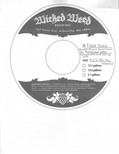 Wicked Weed Brewing Fille De Ferme April 2016